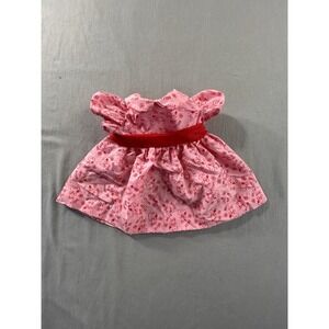 Vintage Peanuts Belle Pink‎ and Red Dress For Dolls 80's Snoopy